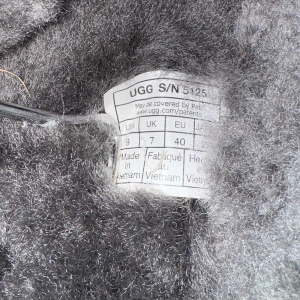 UGG Women's Gray Suede Slippers - Picture 7 of 7